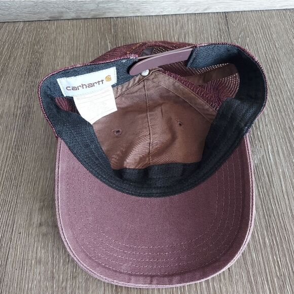Carhartt Women's Buffalo Baseball Cap - Burgundy - Picture 6 of 7